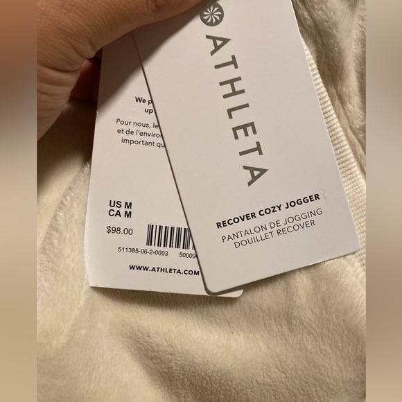 Athleta Cozy Karma Recover Jogger // magnolia white #511385 - Picture 9 of 10